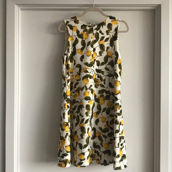 lemon print dress zara